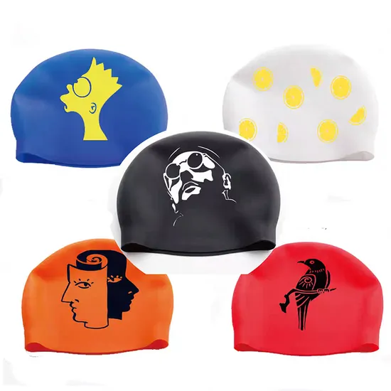 Gorro de natación de silicona antiarrugas para entrenamiento de natación para adultos, jóvenes, hombres, mujeres, niños y niñas.