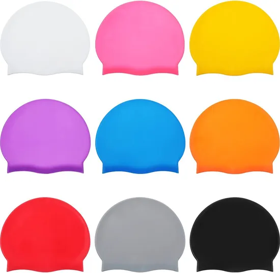 Gorro de baño de silicona unisex para adultos, impermeable, para hombre y mujer, duradero y no